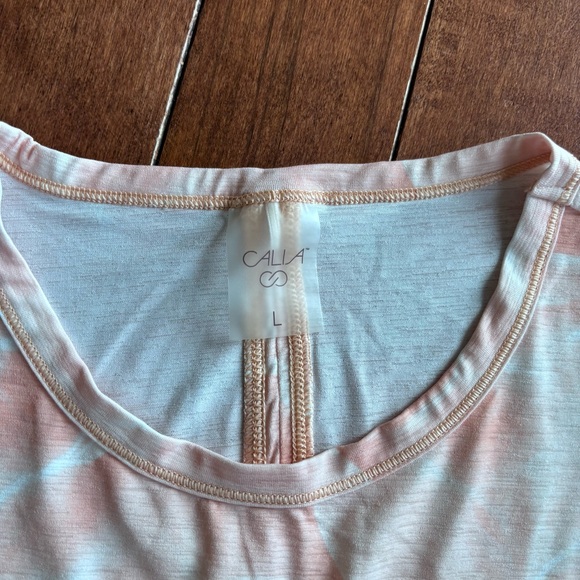 CALIA by Carrie Underwood Pink Tie-Dye Muscle Tank - Picture 4 of 9